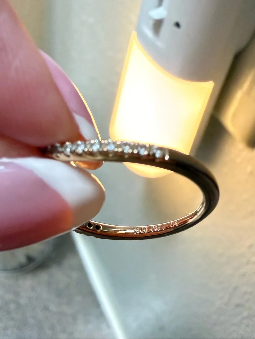 Gold Moon & Heart Pavé Ring - Women Jewelry